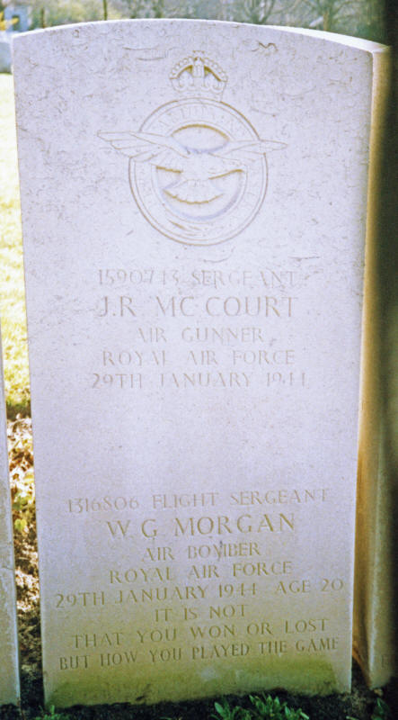 Sgt John Robert McCourt<br/><br /><br />died January 29th, 1944